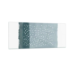 Quadro em vidro - Cultivado em azul - 100x40 cm
