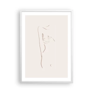 Pôster em moldura branca - A forma do desejo - 50x70 cm