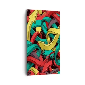 Quadro em tela - Qual o caminho para o destino? - 45x80 cm