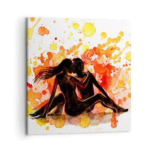 Quadro em tela - E fez-se a luz - 50x50 cm