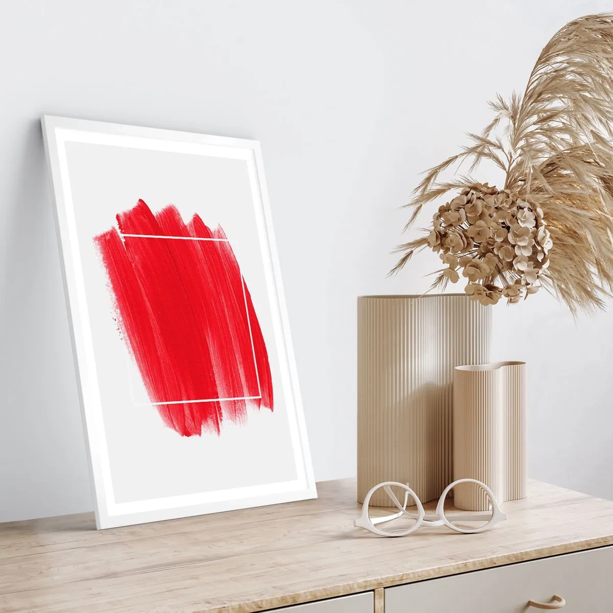 Pôster em moldura branca - Fora do quadro - 61x91 cm