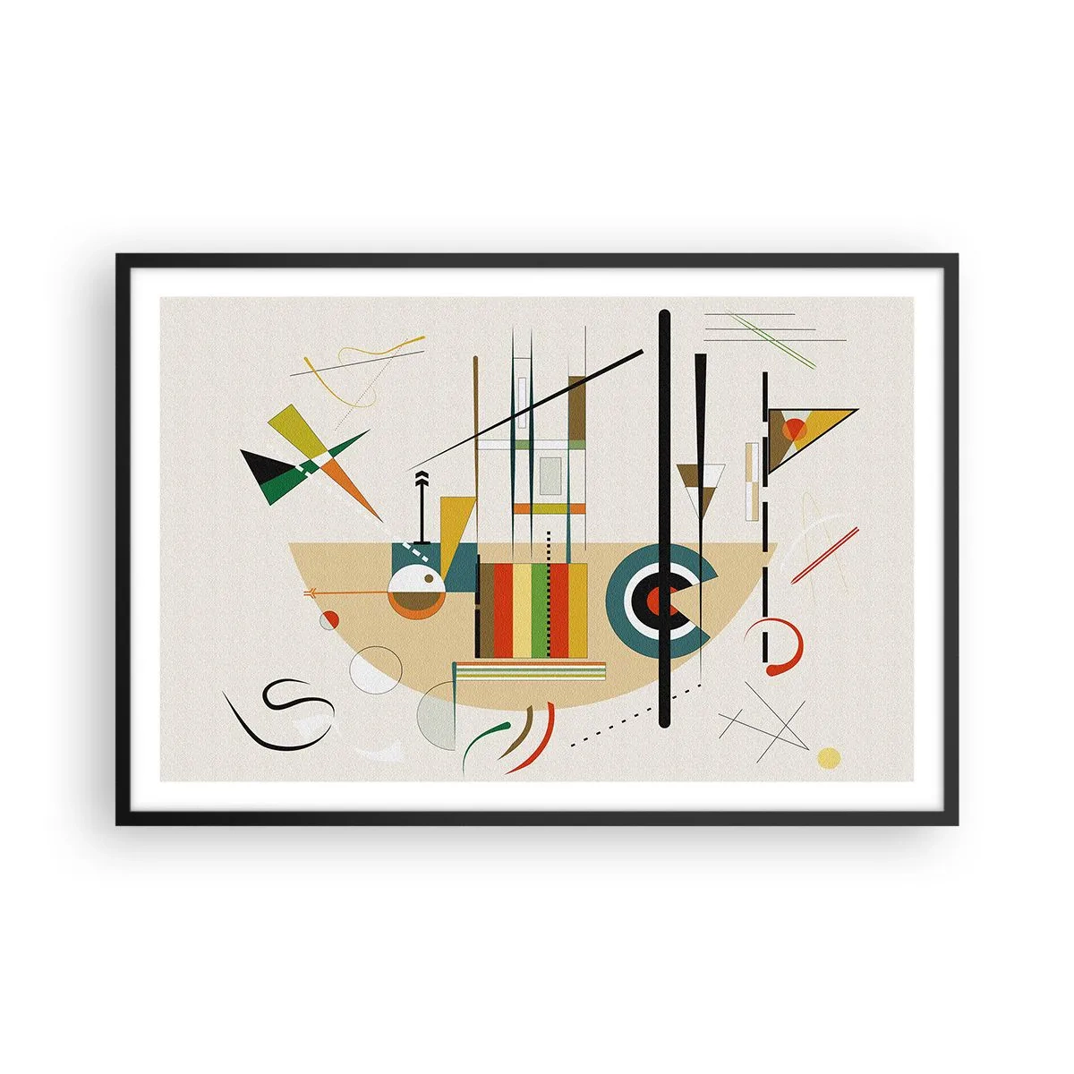 Pôster com moldura preta - E o mundo ri - 91x61 cm