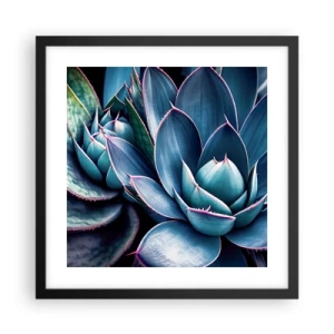 Pôster com moldura preta - Força vital - 40x40 cm
