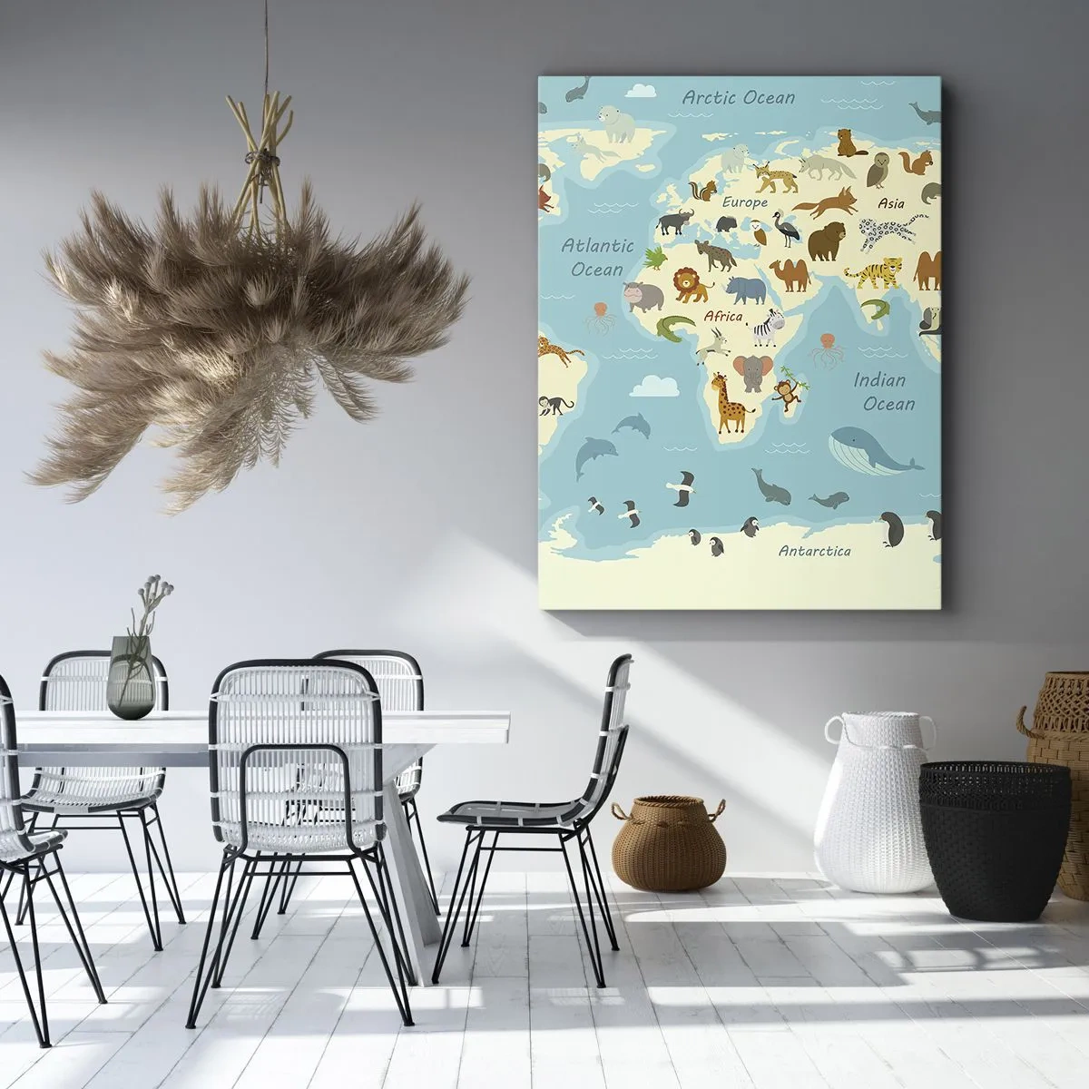 Quadro em tela - Bons vizinhos - 50x70 cm