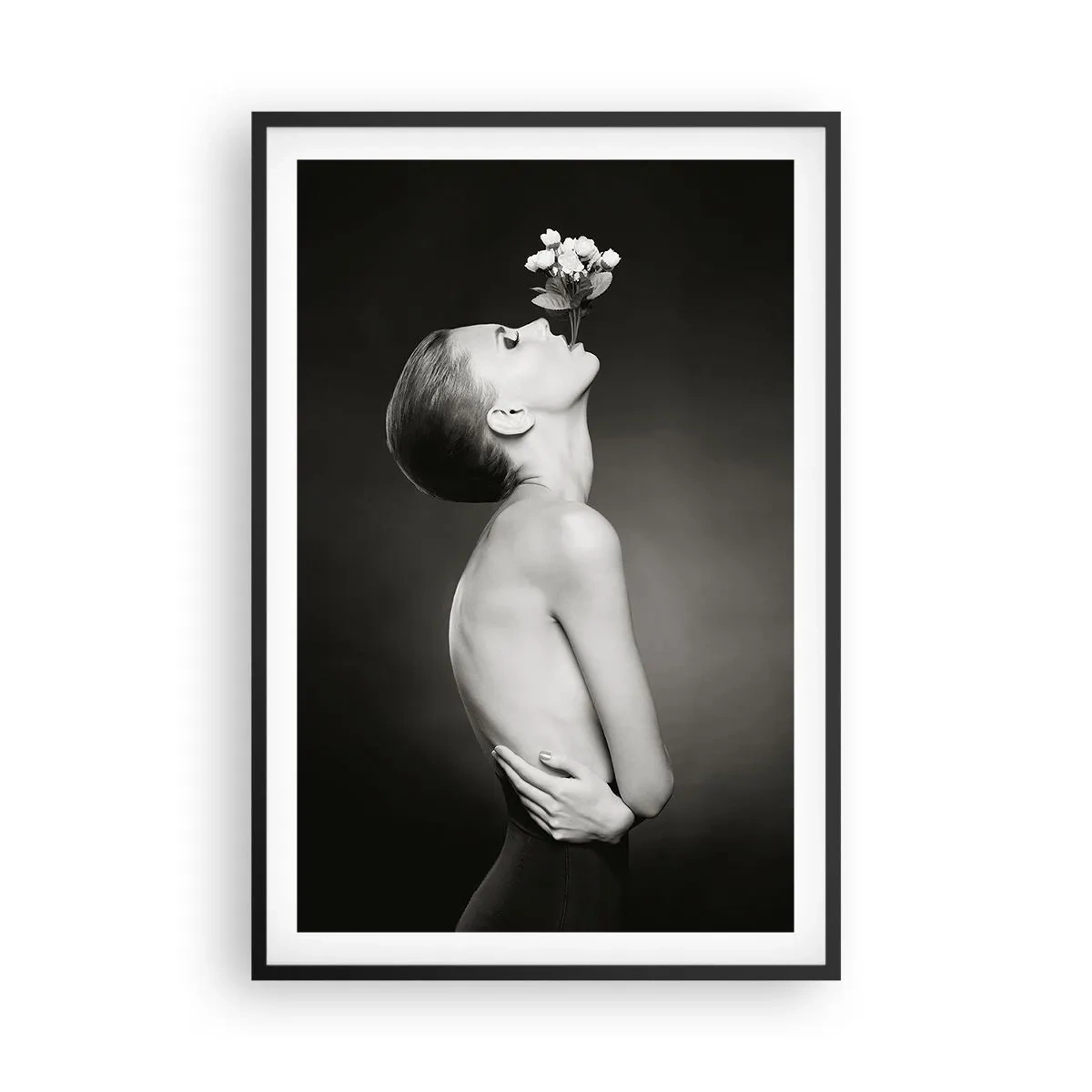 Pôster com moldura preta - Elegância excêntrica - 61x91 cm