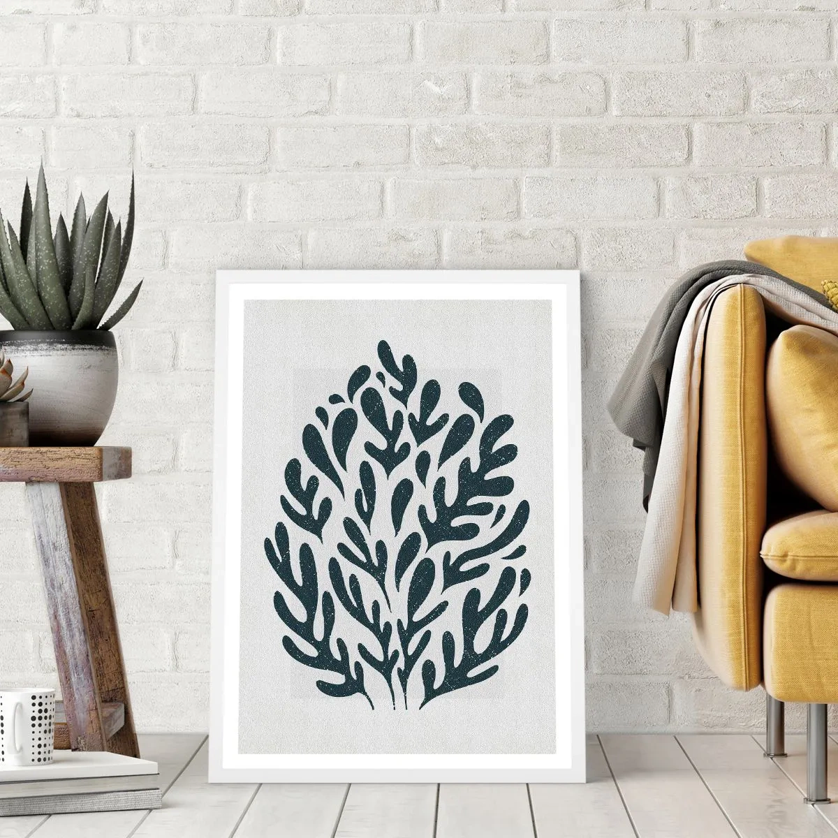 Pôster em moldura branca - Formas da natureza - 70x100 cm