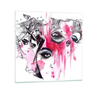 Quadro em vidro - , - 40x40 cm