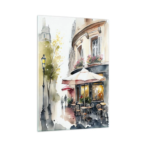 Quadro em vidro - Manhã parisiense - 80x120 cm