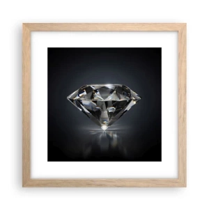 Pôster com moldura de carvalho claro - Best girls friend - 30x30 cm