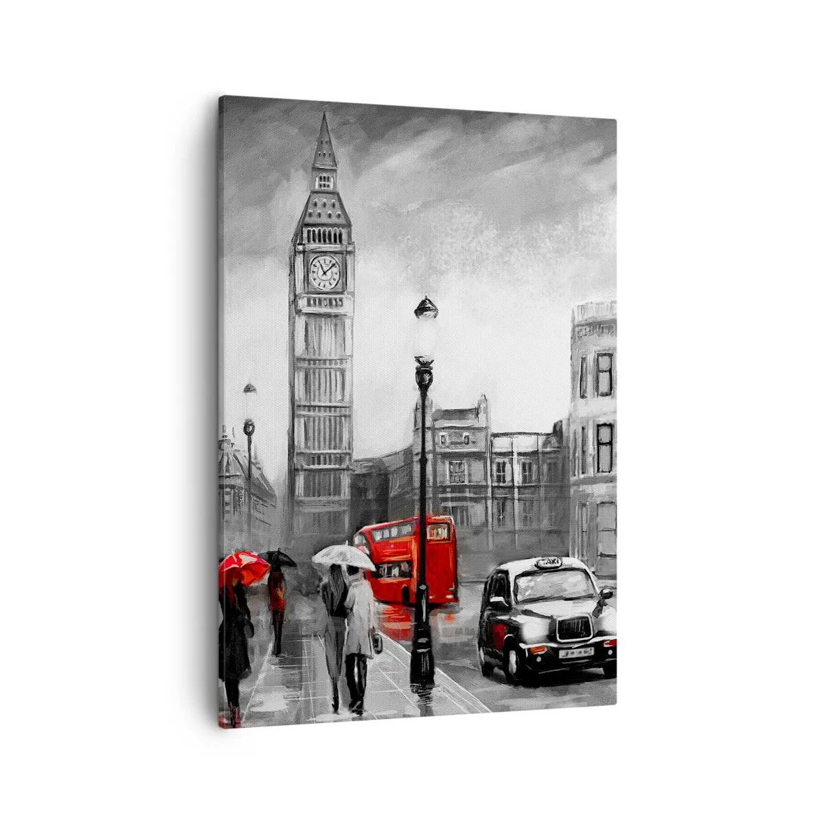 Quadro em tela - Não é uma cidade cinzenta - 50x70 cm
