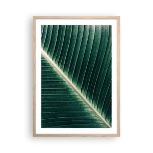 Pôster com moldura de carvalho claro - O ritmo da natureza - 50x70 cm