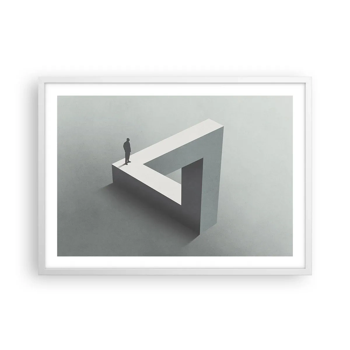 Pôster em moldura branca - Mas é possível - 70x50 cm