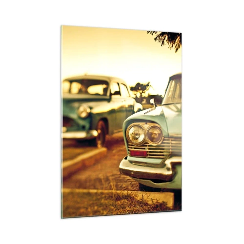 Quadro em vidro - Vamos esperar para ver - 50x70 cm