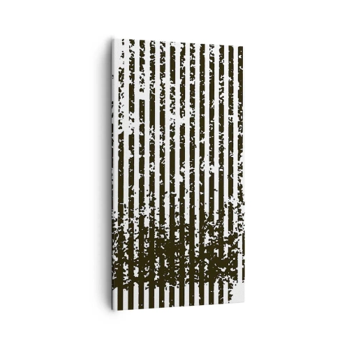 Quadro em tela - Ritmo e ruído - 55x100 cm