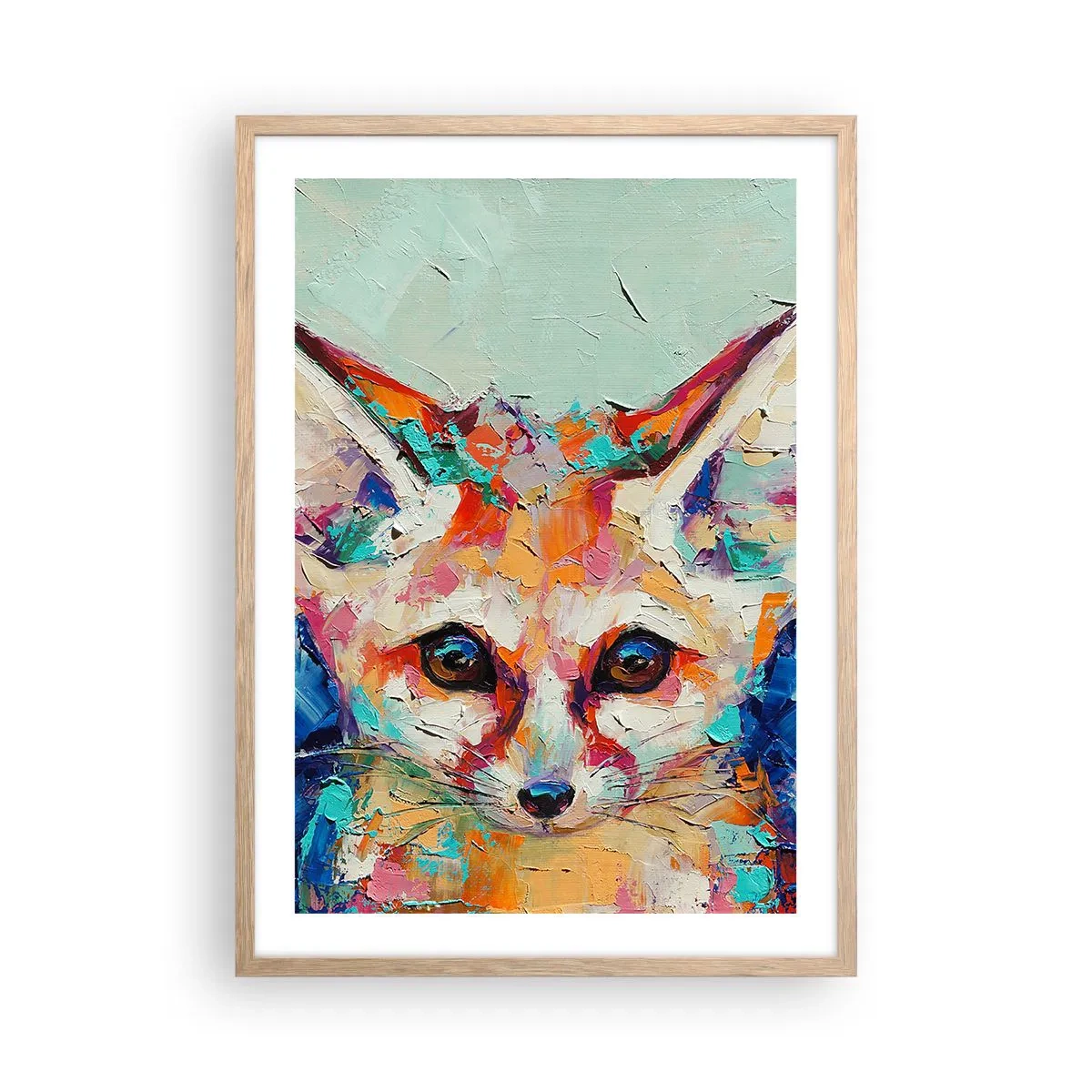 Pôster com moldura de carvalho claro - Estão prontos para mim? - 50x70 cm