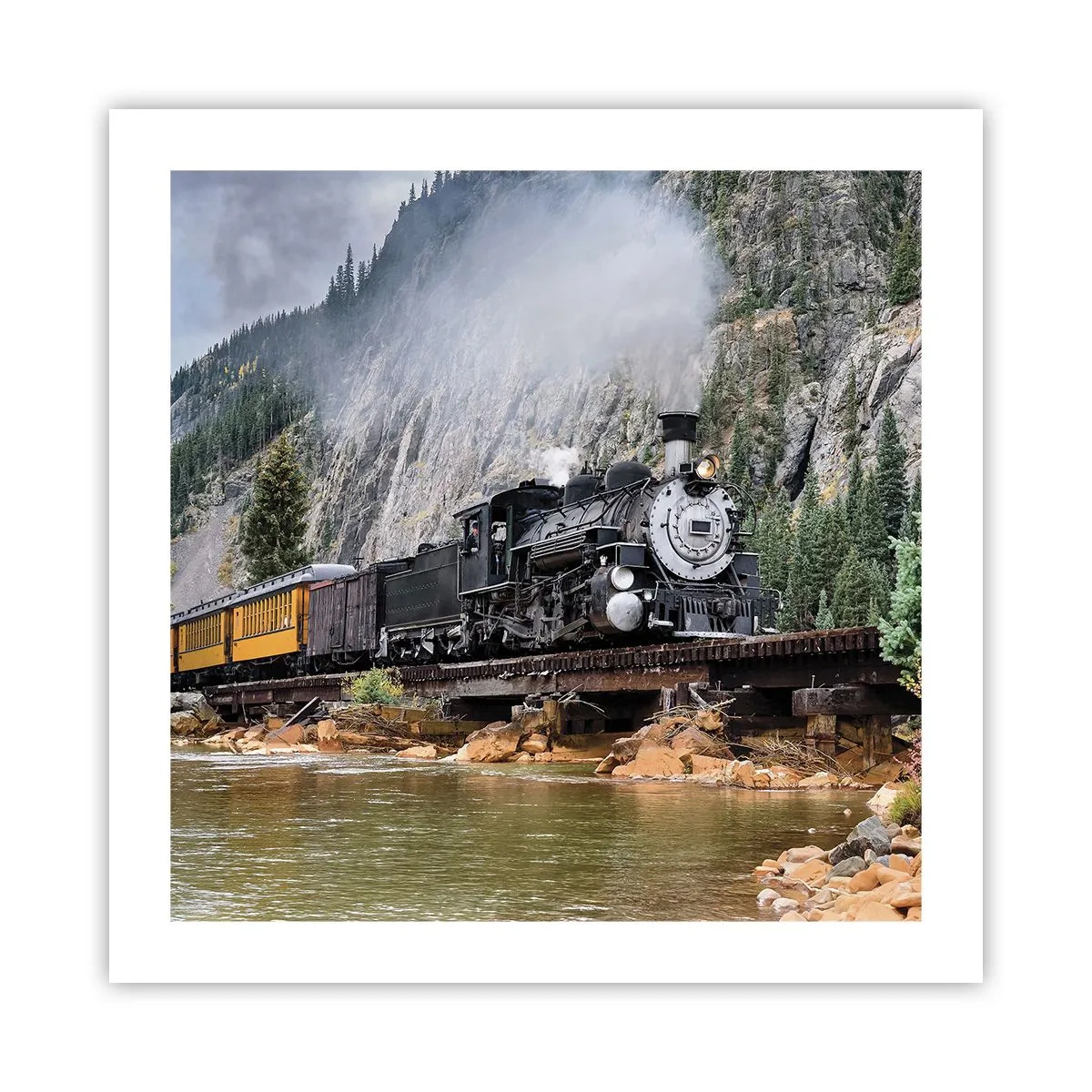 Pôster - Para onde? Onde? - 50x50 cm