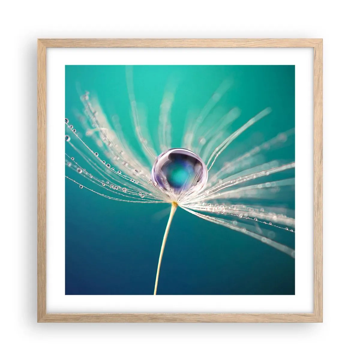 Pôster com moldura de carvalho claro - Momento místico - 50x50 cm