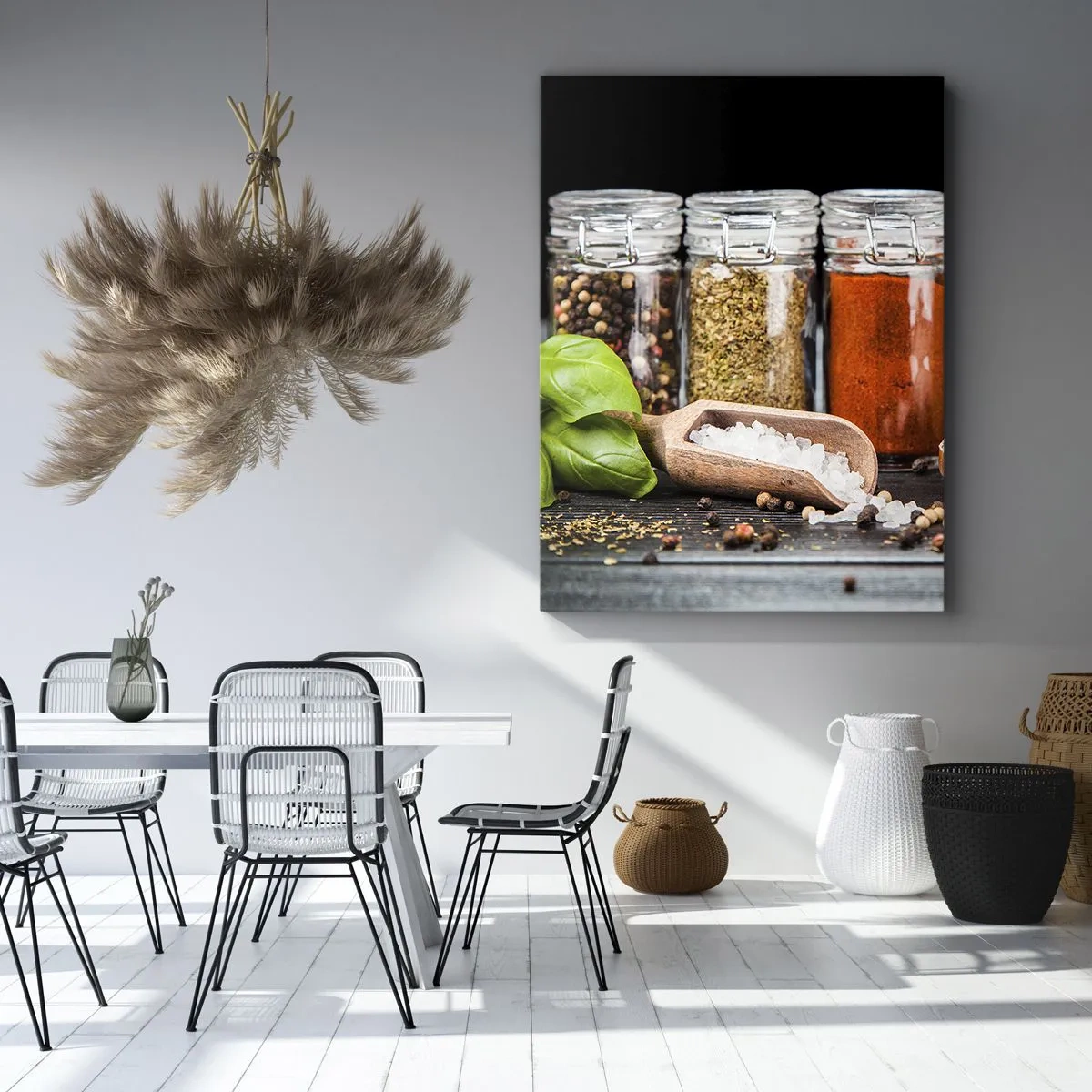 Quadro em tela - Para que a vida tenha um sabor - 55x100 cm