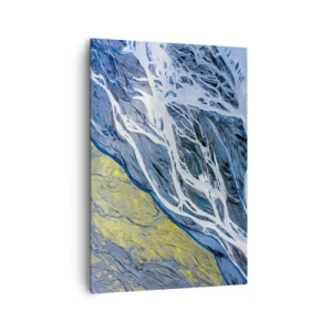 Quadro em tela - Pinturas rupestres da natureza - 70x100 cm