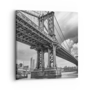 Quadro em tela - Ao coração da cidade - 30x30 cm