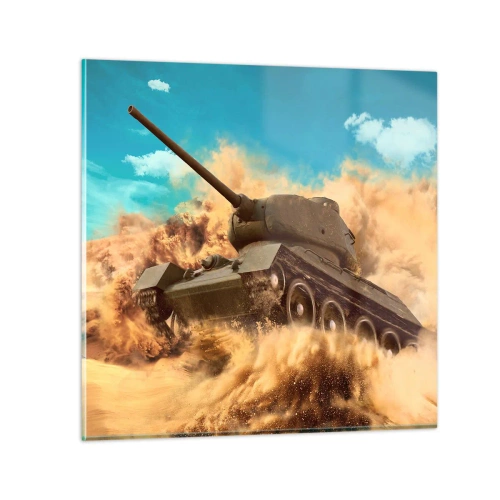 Quadro em vidro - Imbatível - 50x50 cm