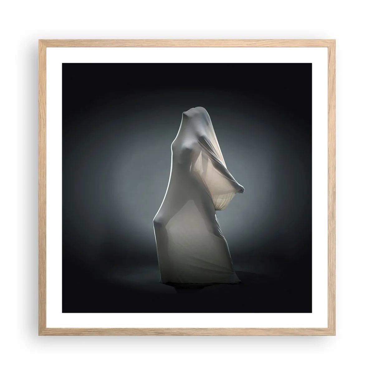 Pôster com moldura de carvalho claro - Desejos ocultos - 60x60 cm