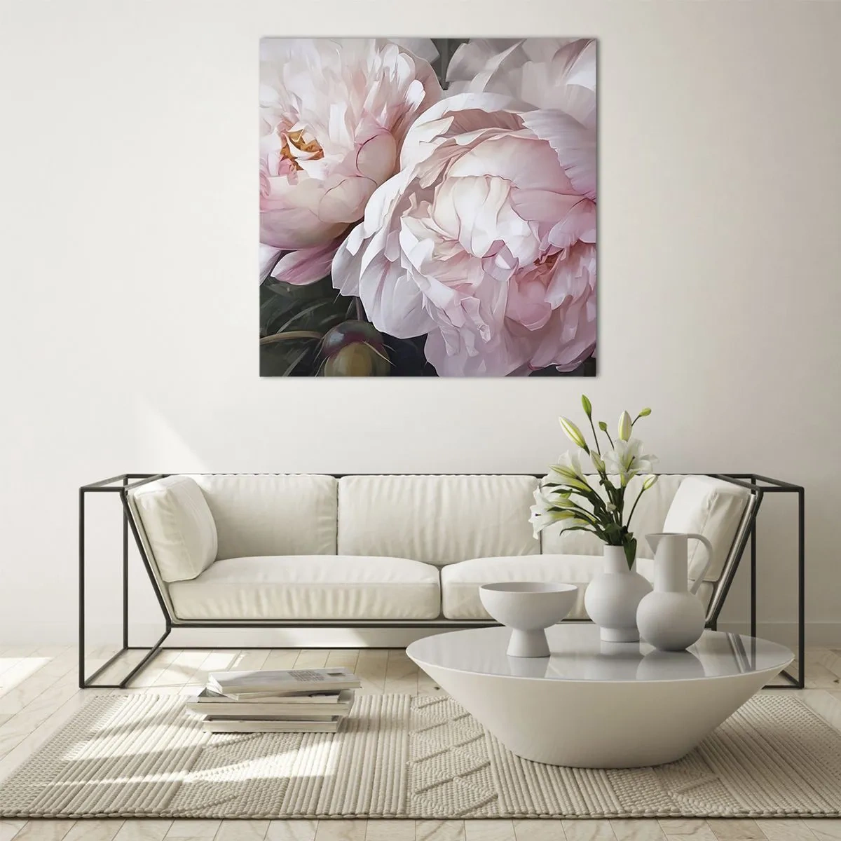 Quadro em vidro - Parou no florescer - 30x30 cm