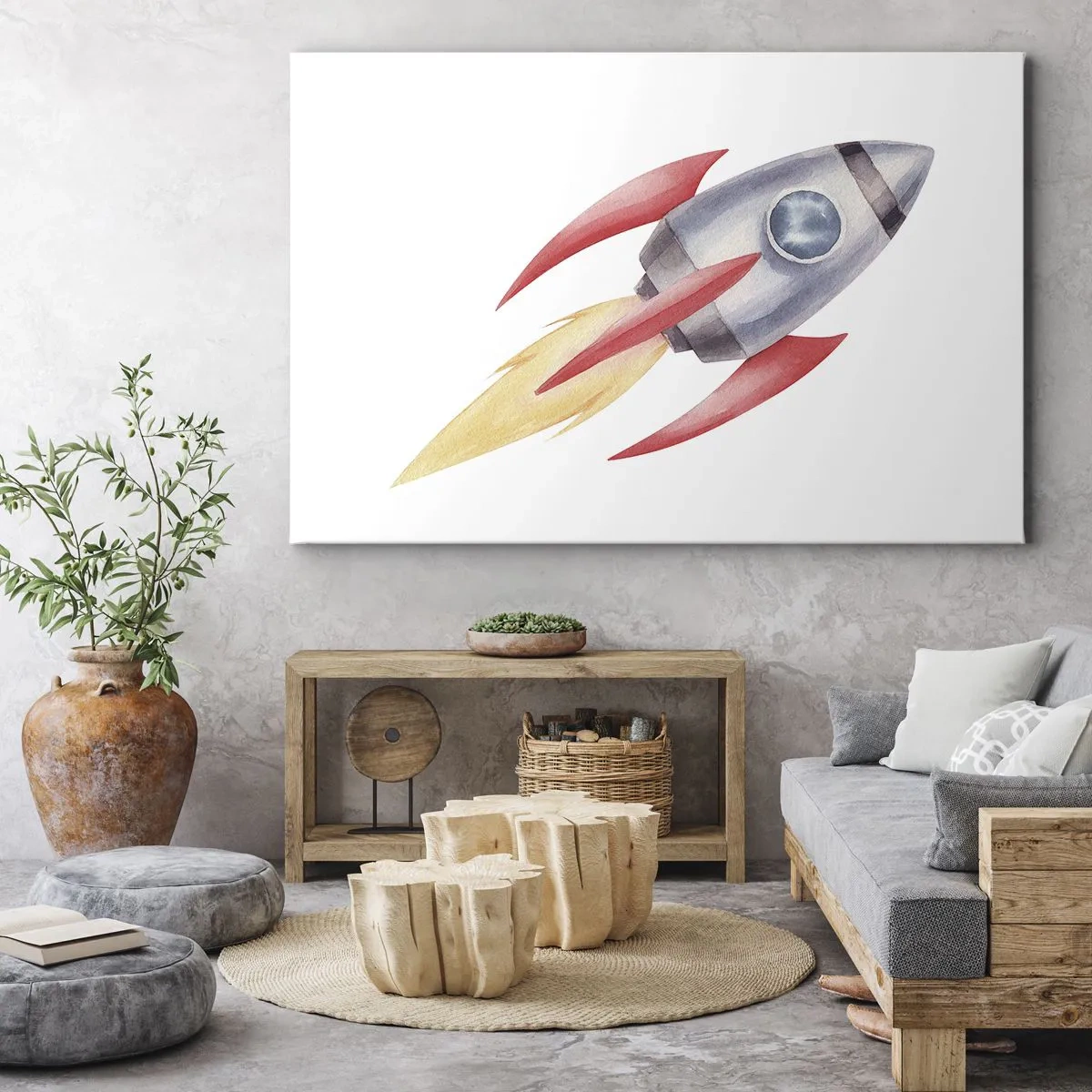 Quadro em tela - Mais alto, mais rápido e mais longe - 120x80 cm