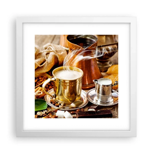 Pôster em moldura branca - Bons dias! - 30x30 cm