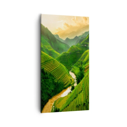 Quadro em tela - Vale vietnamita - 55x100 cm