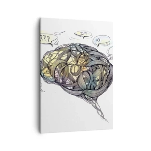 Quadro em tela - O ser humano - um grande enigma - 50x70 cm