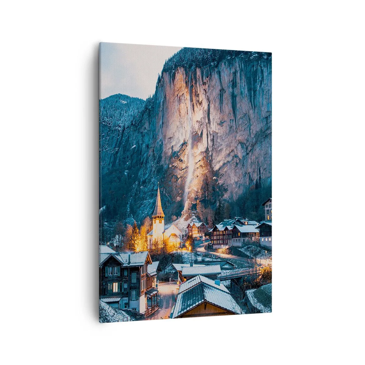 Quadro em tela - O espírito luminoso do inverno - 70x100 cm