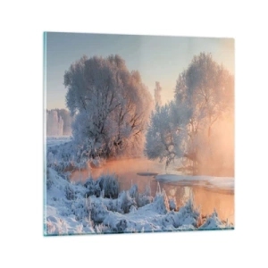 Quadro em vidro - Tudo brilha como cristal ao sol - 40x40 cm