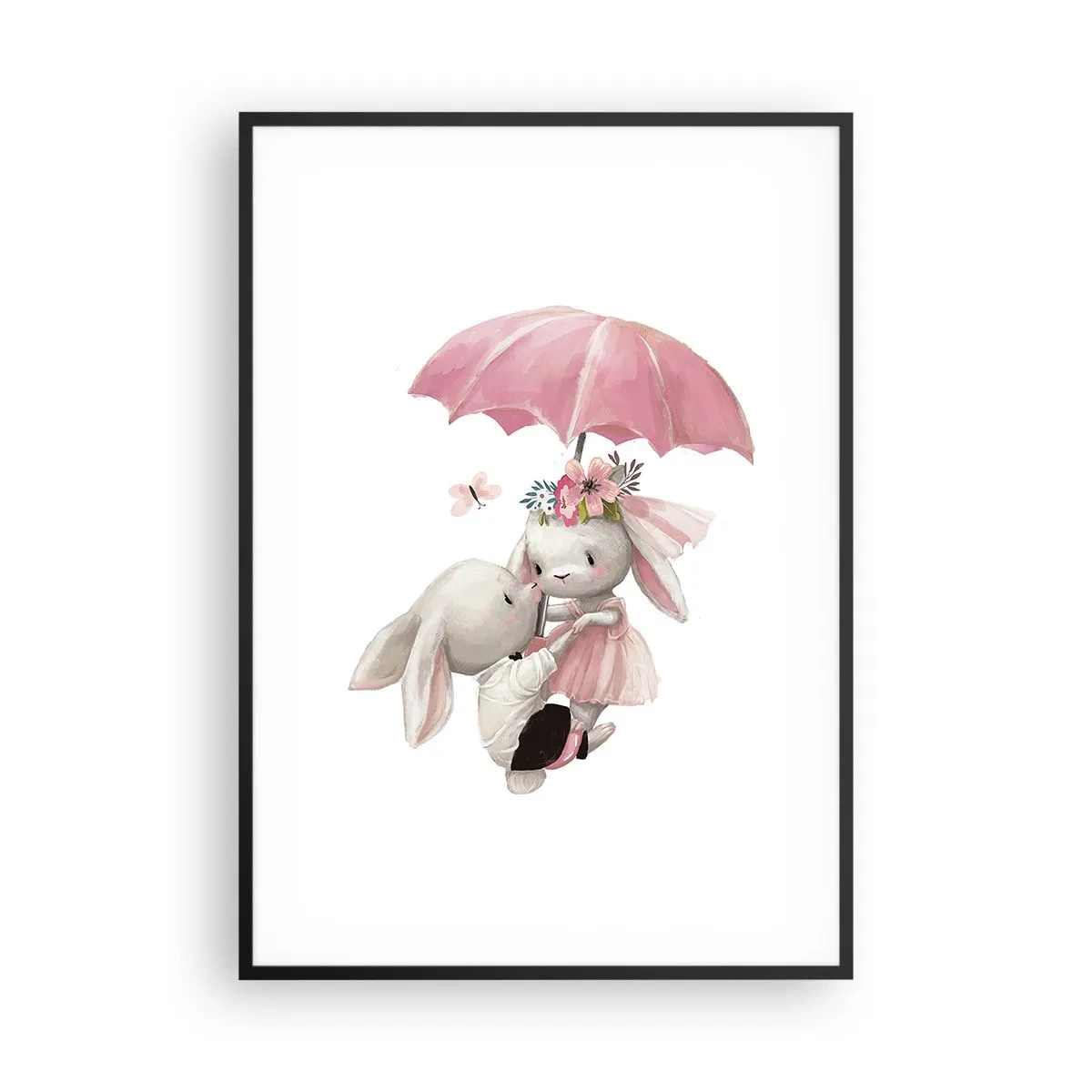 Pôster com moldura preta - Isso é amor - 70x100 cm