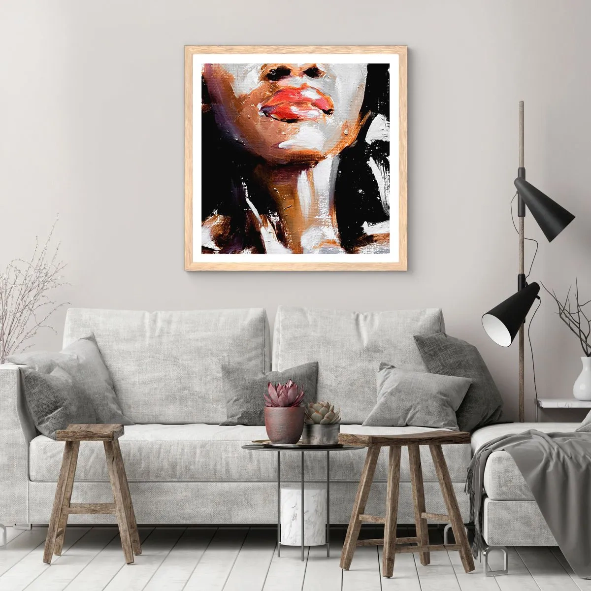 Pôster com moldura de carvalho claro - Orgulho sem preconceitos - 60x60 cm