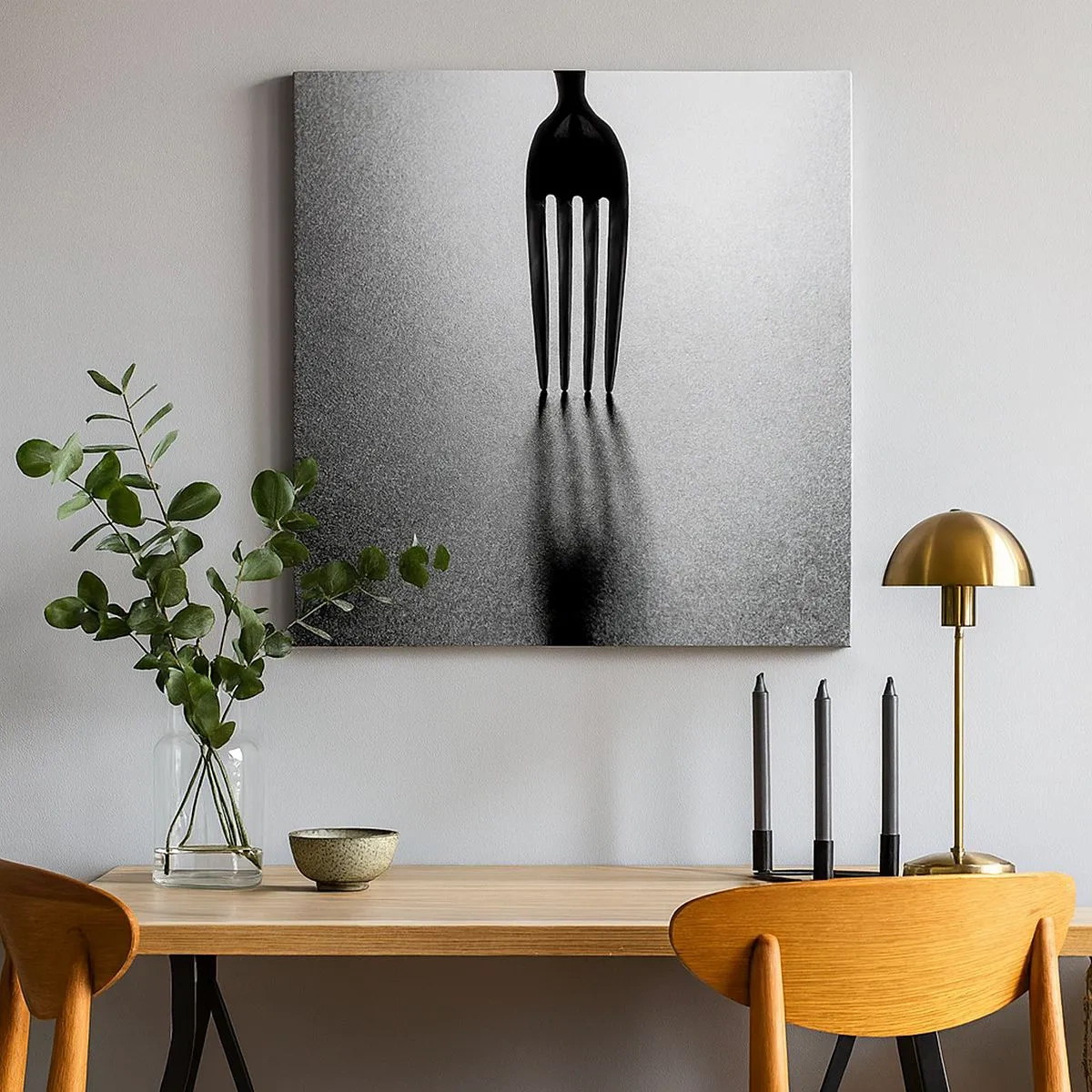 Quadro em tela - Luz e sombra - 30x30 cm