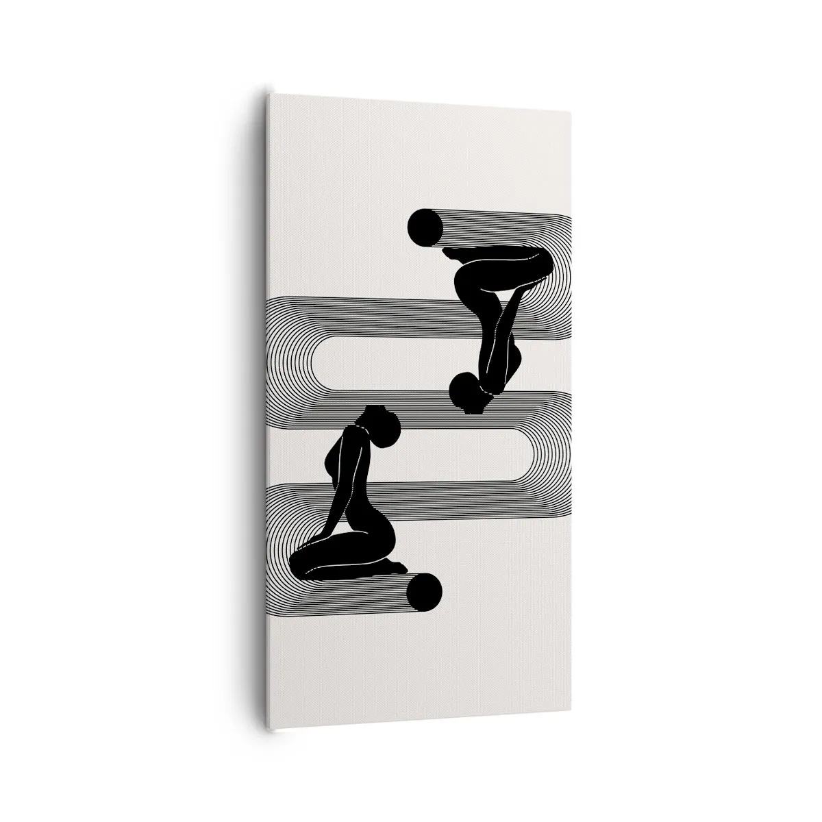 Quadro em tela - Simetria sensual - 65x120 cm