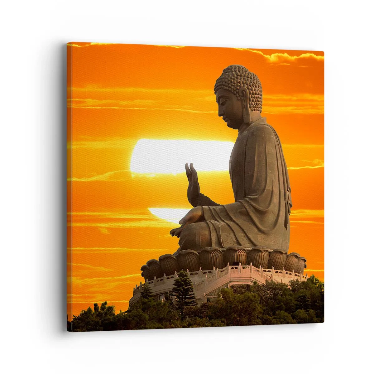 Quadro em tela - Sem medo do mundo - 40x40 cm