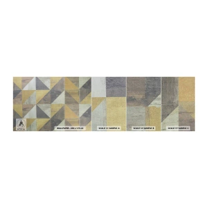 Amostra de Papel de Parede Standard Eco - Em ângulo com um triângulo - Abstração, Pedaço, Triângulos - 100x30 cm