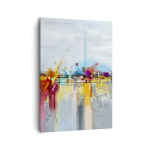 Quadro em tela - Ponte da alegria sobre o rio da vida - 50x70 cm