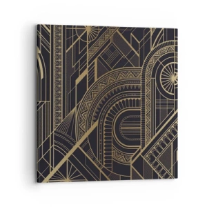 Quadro em tela - Conceitos, ideias, planos - 70x70 cm