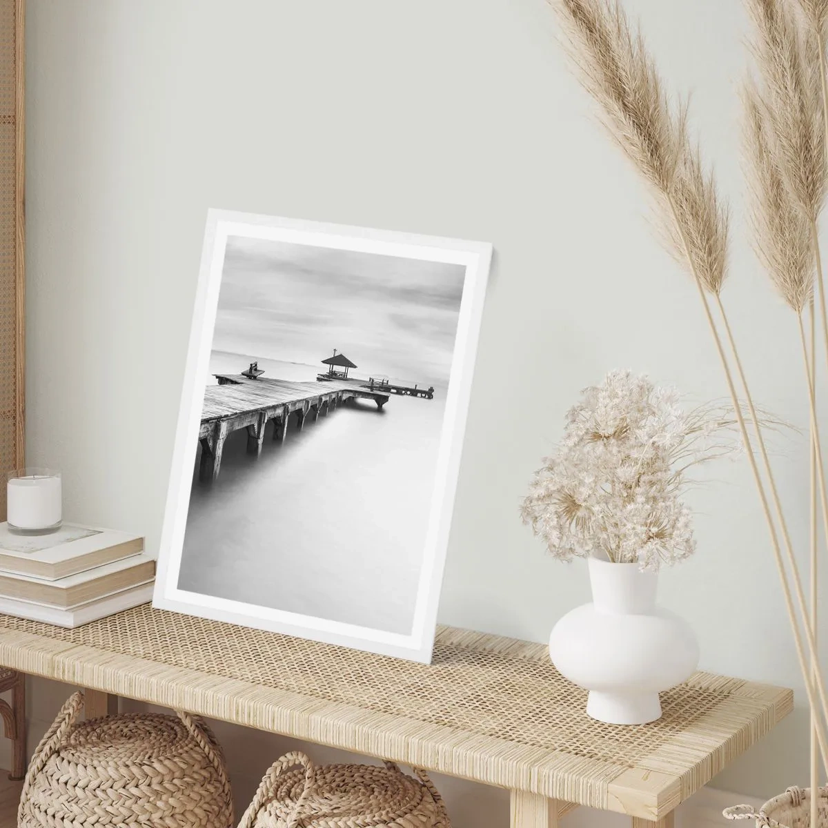 Pôster em moldura branca - Para longe - 70x100 cm