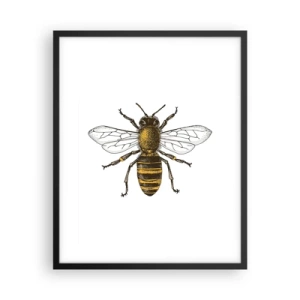 Pôster com moldura preta - Linda e boa - 40x50 cm