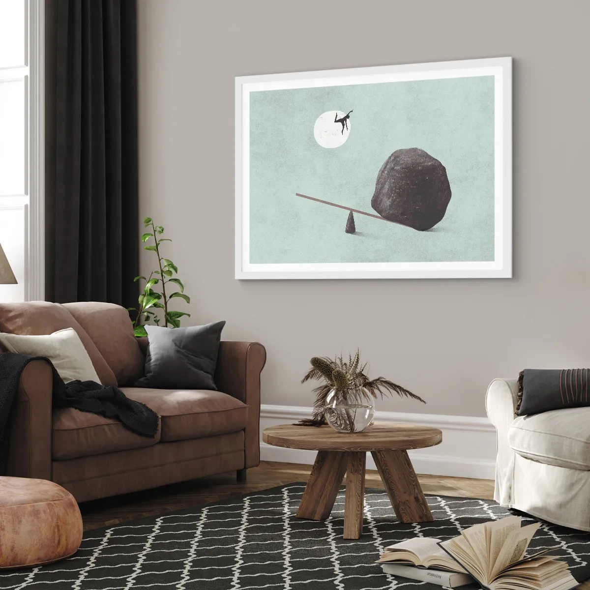 Pôster em moldura branca - Um sonho tornado realidade - 70x50 cm
