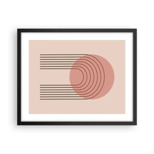 Pôster com moldura preta - Atração irresistível - 50x40 cm