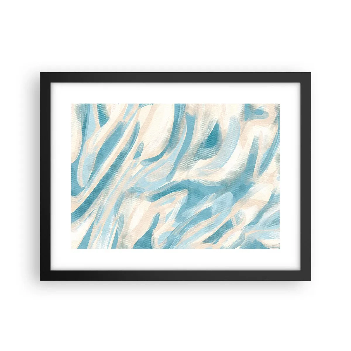 Pôster com moldura preta - Brisas de primavera - 40x30 cm