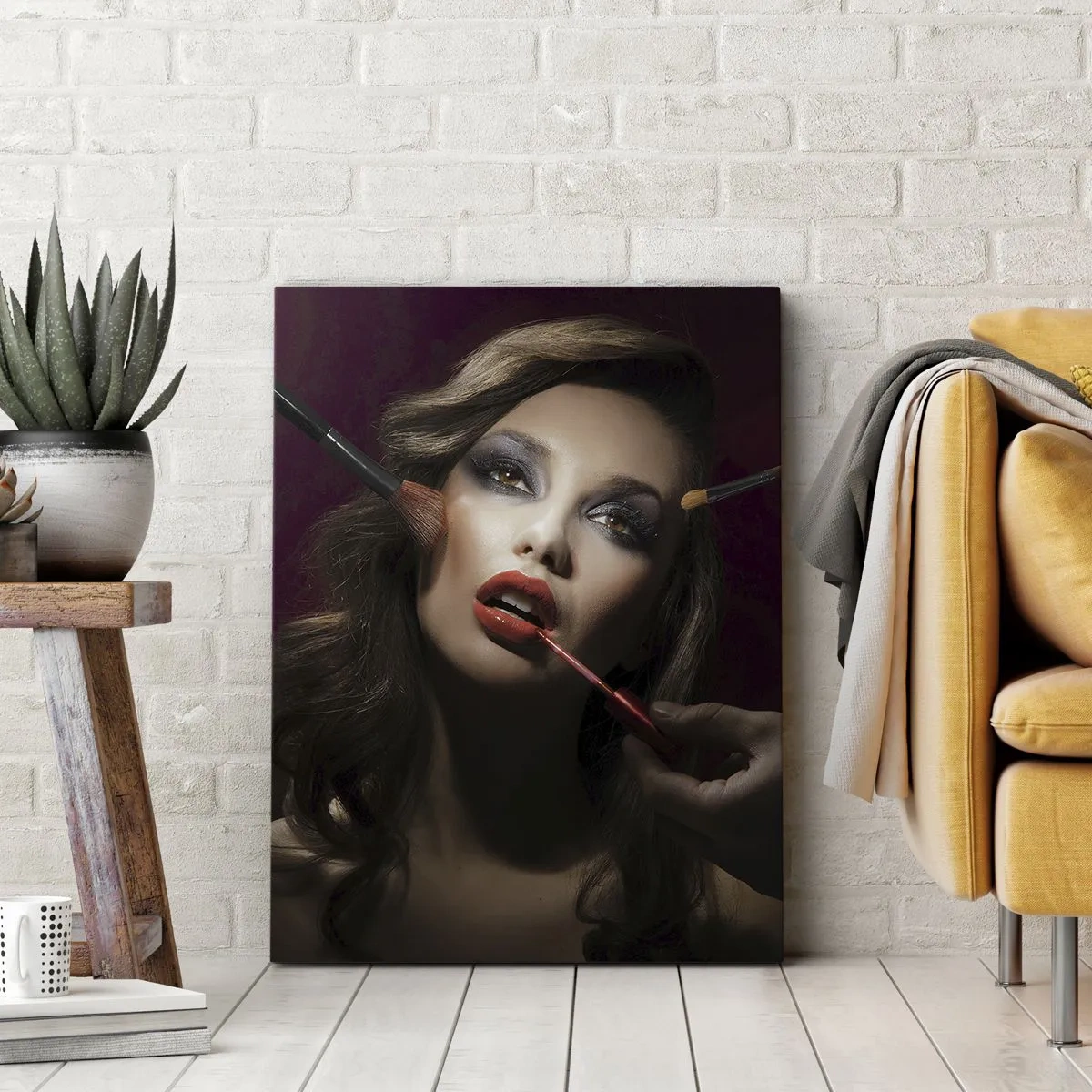 Quadro em tela - Bela sonhadora - 65x120 cm