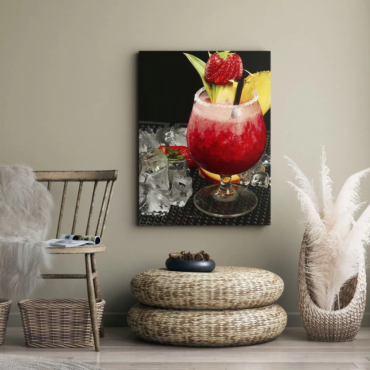 Quadro em tela - Invocar o sabor - 45x80 cm