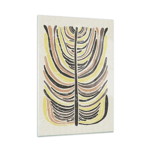 Quadro em vidro - Abstração cheia de vida - 50x70 cm