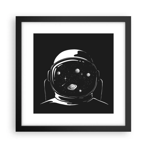 Pôster com moldura preta - Bela Vista - 30x30 cm